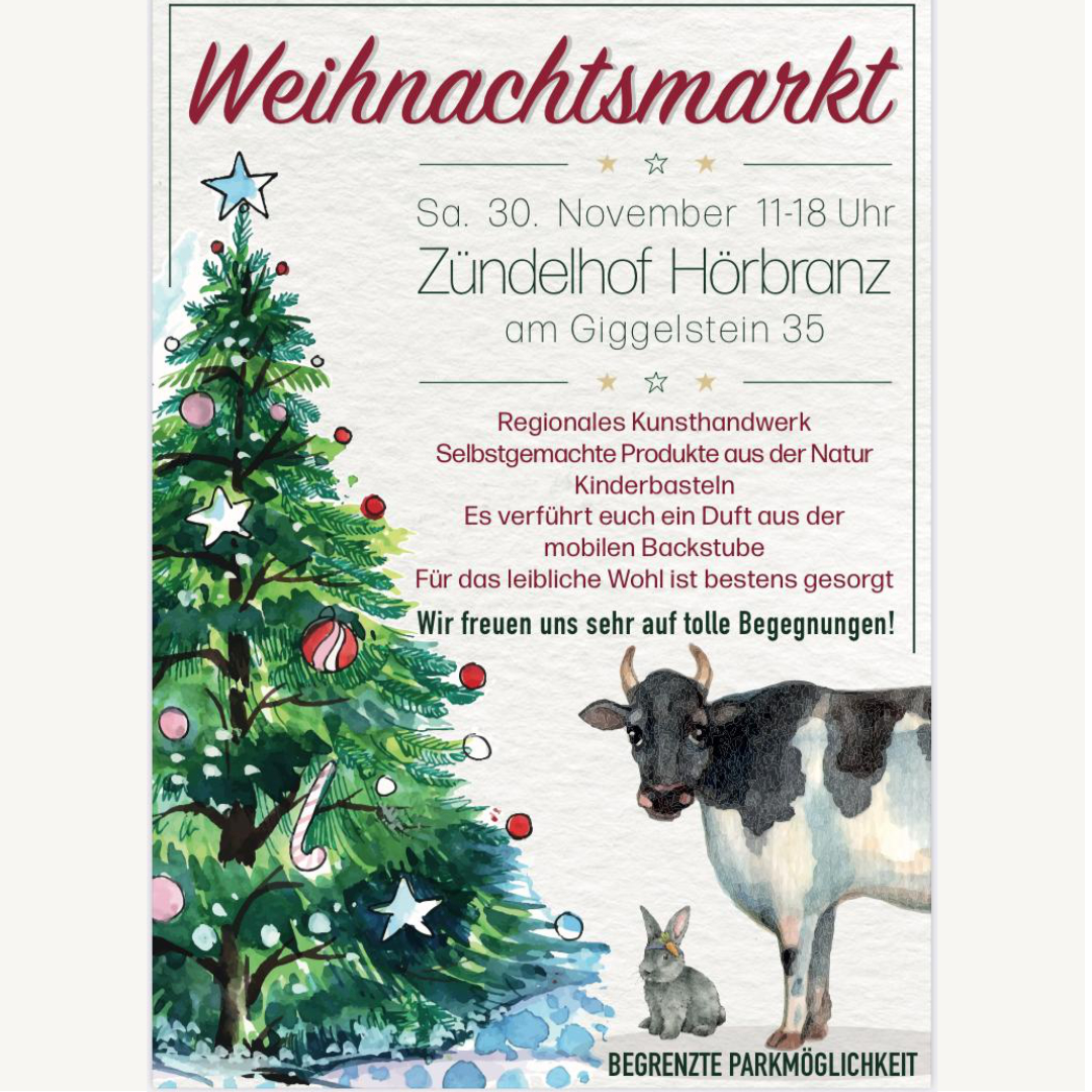 Weihnachtsmarkt auf dem Zündelhof Hörbranz mit Alfred Bischof-Liedermacher